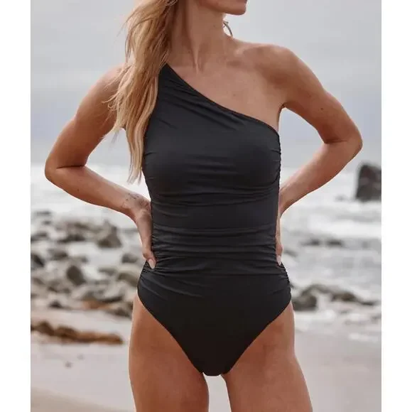 Summersalt DreamDrape Sidestroke One Piece Black US Size 6 - Picture 9 of 9
